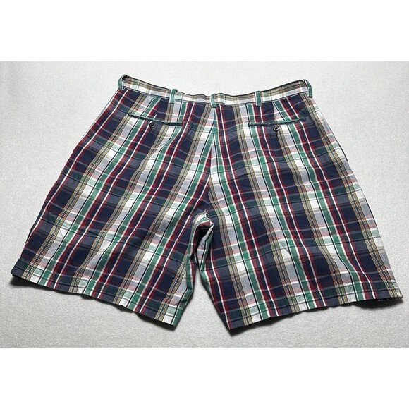 POLO Ralph Lauren Tyler SHORTS Golf Men's Size 36 Plaid Flat Front Chino - Picture 3 of 11